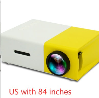 Proyector portátil 3D HD LED Cine en casa HDMI compatible con USB de audio Proyector YG300 Mini proyector