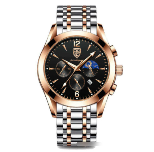 Montre à quartz étanche lumineuse pour homme avec bracelet