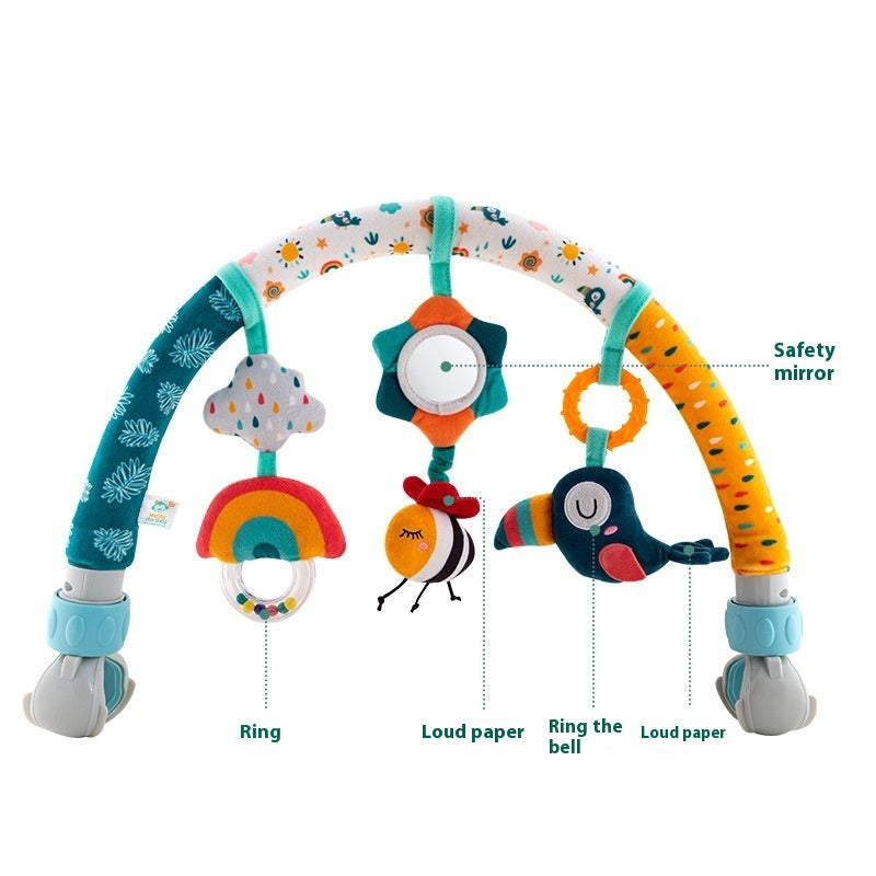 Campana de Cama Colgante para Bebé, Sonajero, Clip para Cuna de Bebé, Clip para Coche, Adornos, Juguete de Confort para Bebé
