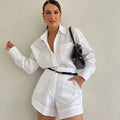 Ensemble de Costume Court et Manches Longues pour Femme
