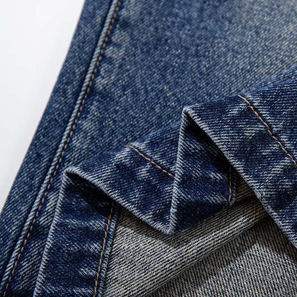 Star studded denim shorts