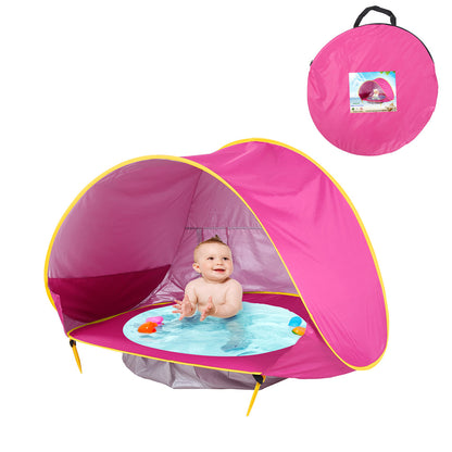 Tienda de playa para bebés, carpa de camping al aire libre para niños, plegable, impermeable, toldo parasol con protección UV.