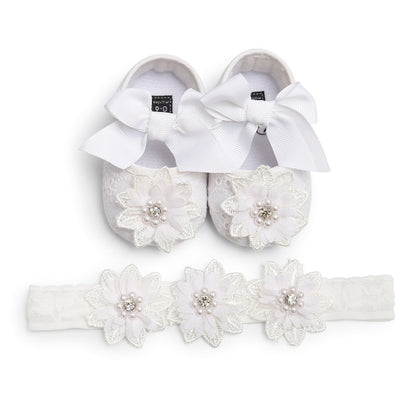 Chaussures pour bébé en dentelle floret pour femmes, chaussures pour bébé à semelle souple, chaussures pour bébé, chaussures de marche, chaussures de princesse