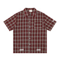Plaid short sleeved shirt