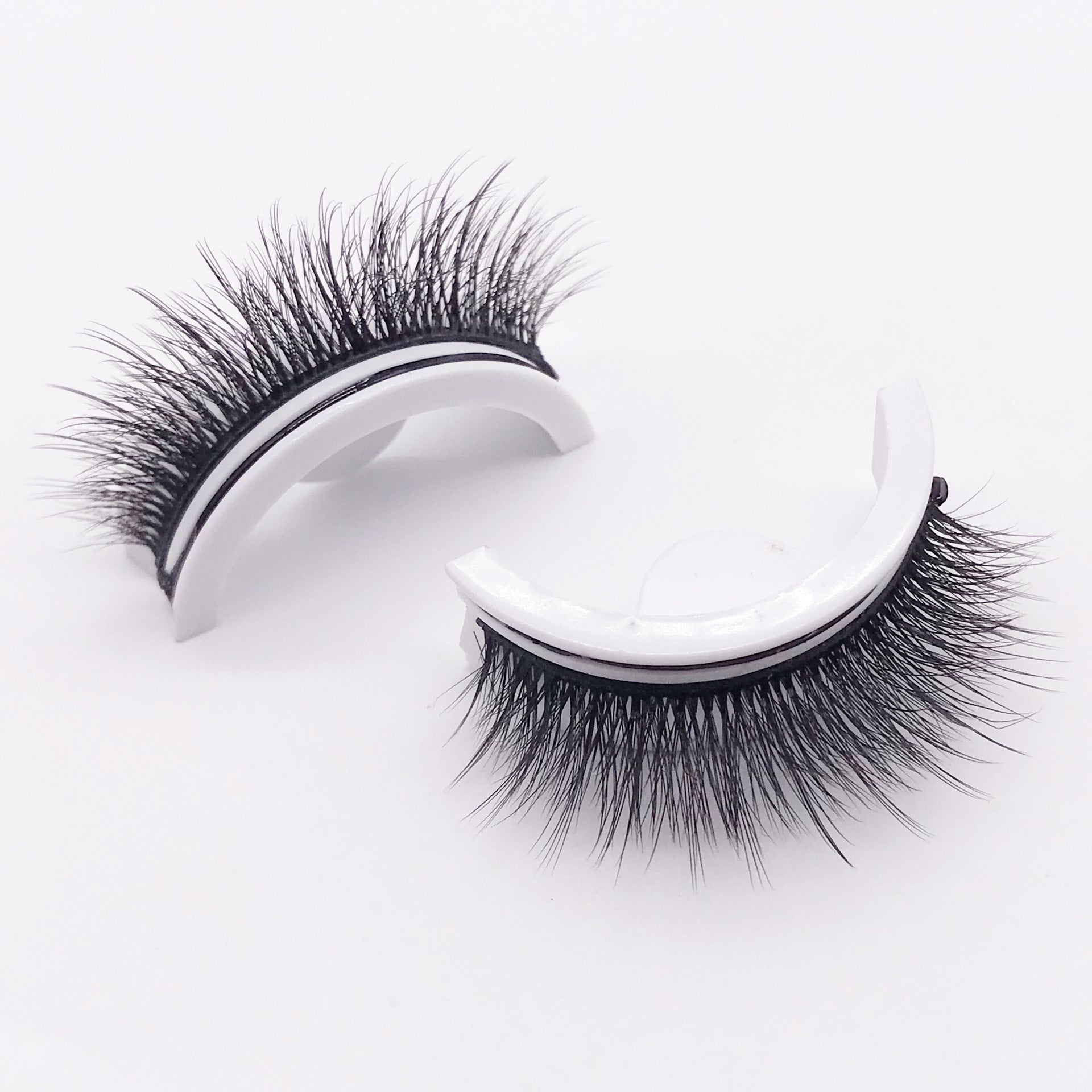 Cils en Vison 3D Réutilisables, Cils Naturels Faux Auto-adhésifs, Maquillage sans Colle, Extension de Cils en Soie
