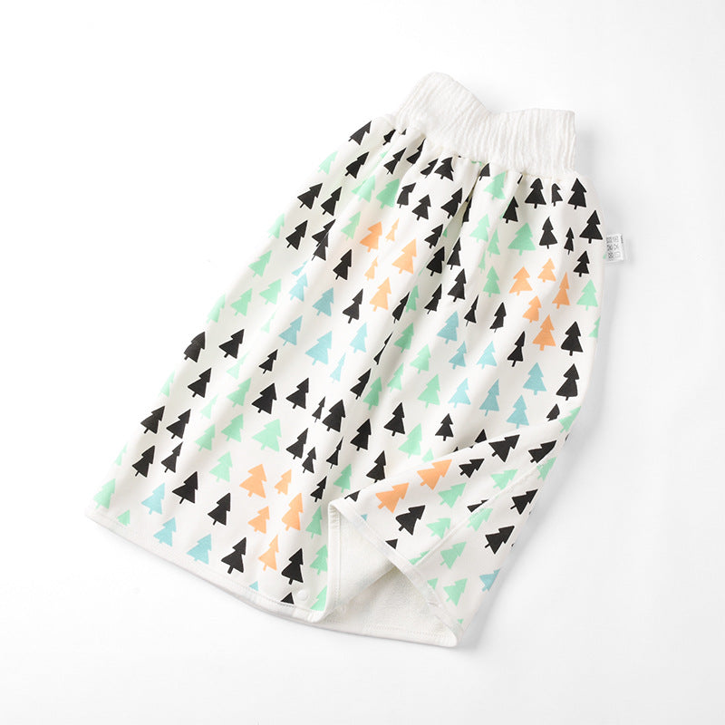 Jupe-couche bébé en coton et fibre de bambou