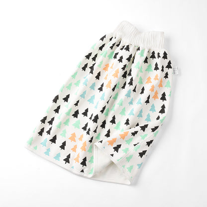 Jupe-couche bébé en coton et fibre de bambou