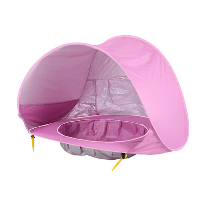 Tienda de playa para bebés, carpa de camping al aire libre para niños, plegable, impermeable, toldo parasol con protección UV.