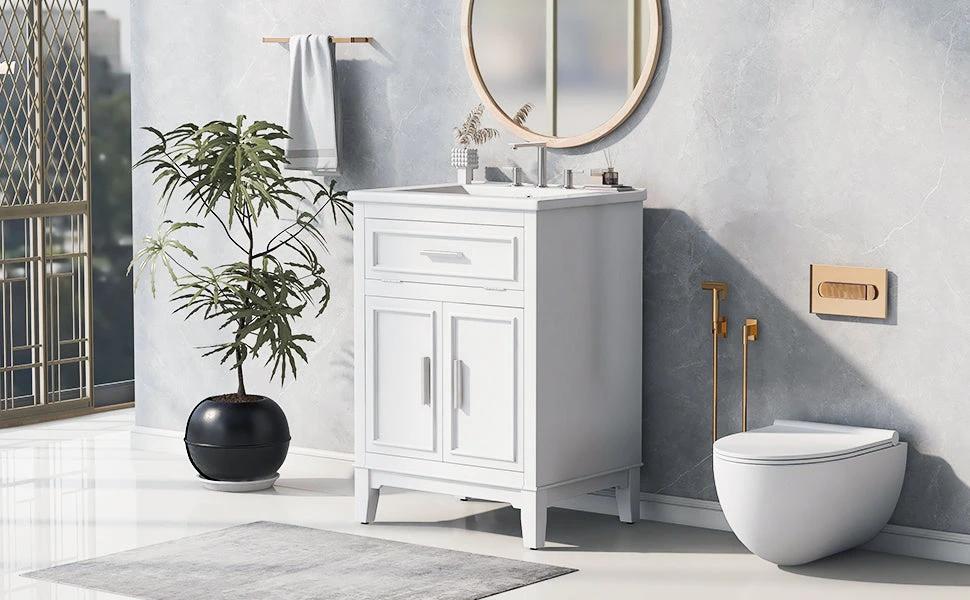 24" Bathroom Vanity with Sink by eprolo