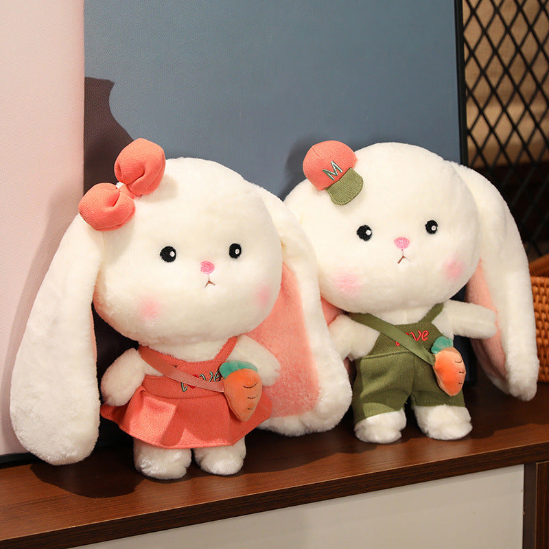 Nouvelle Peluche Lapin Blanc Mignonne et Tendance