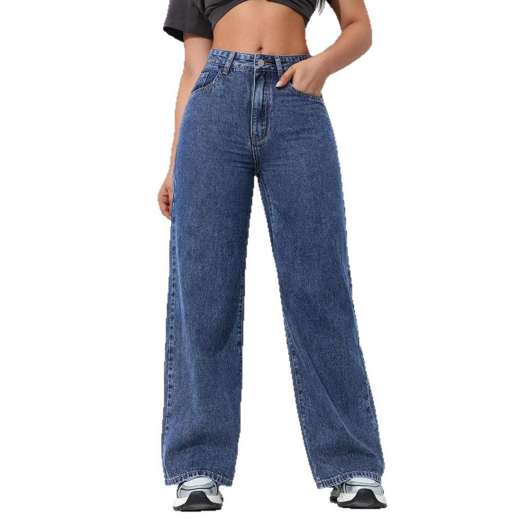 Jean Large Droit Décontracté Femme