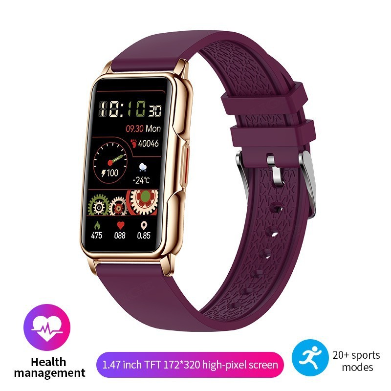 Bracelet de sport intelligent d'extérieur multifonctionnel de surveillance de la santé pour femmes