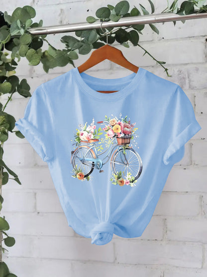 Pattern printed T-shirt