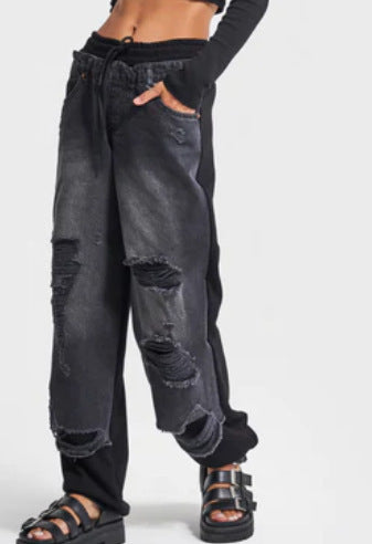 Pantalones de Costura de Moda Urbana Europea y Americana