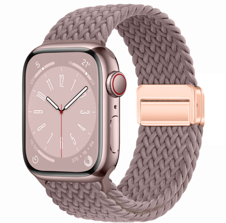 Bracelet tissé intégré à boucle magnétique