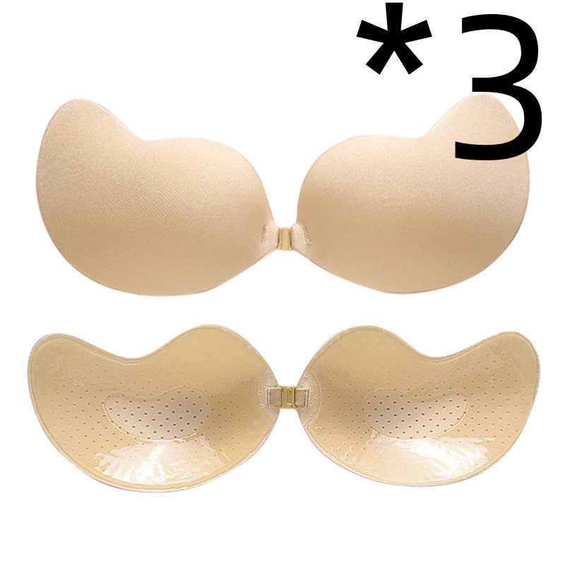 Sujetador Push Up Invisible Sujetador Sin Espalda Sin Tirantes Bralette Sin Costuras con Cierre Delantero Ropa Interior
