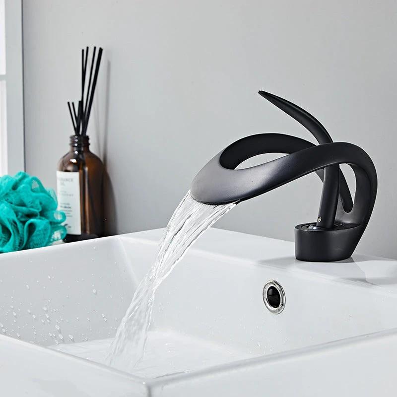 Creative basin waterfall faucet basin faucet basin faucet hot and cold table basin faucet by eprolo