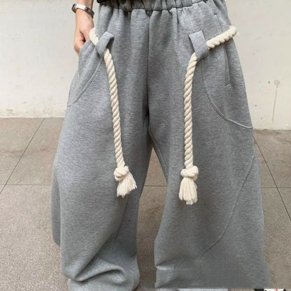 Pantalon coupé fin ample Athleisure Streetwear Sassy Summer