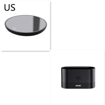 Difusor de Aroma con Luz de Llama, Humidificador de Niebla, Difusor de Aromaterapia con Protección de Apagado Automático sin Agua para Spa, Hogar, Yoga, Oficina