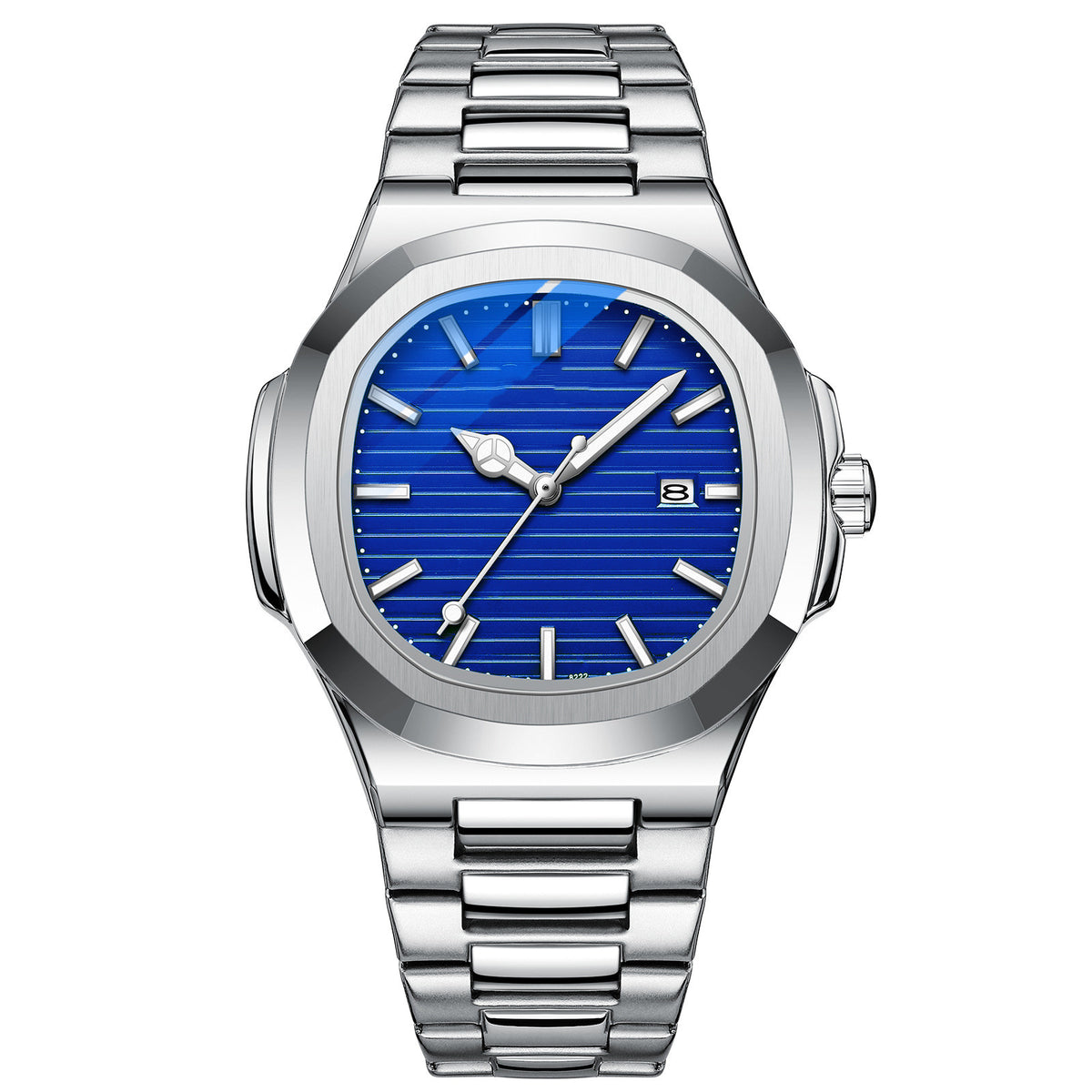 Montre Homme en Acier Lumineuse Étanche