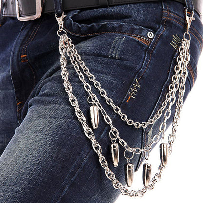 Chaîne de taille tendance personnalisée Jean décoratif Hip Hop Métal Lanière