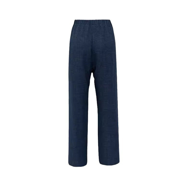 Pantalon décontracté type jean à lacets sur les côtés