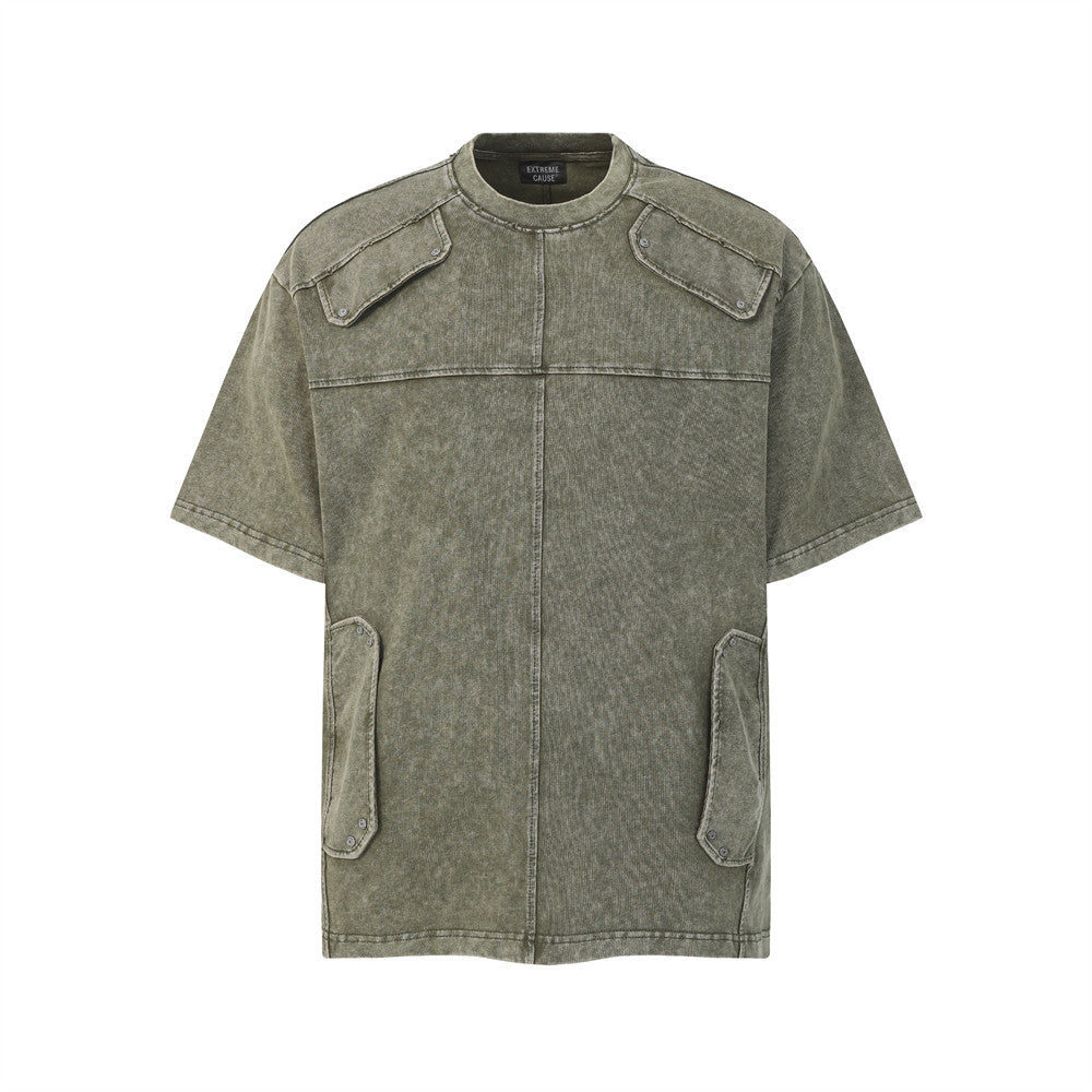 Make old washed short sleeved T-shirts