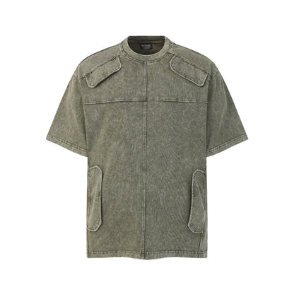 Make old washed short sleeved T-shirts