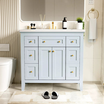 36 inch Bathroom Vanity With Resin Sink by eprolo