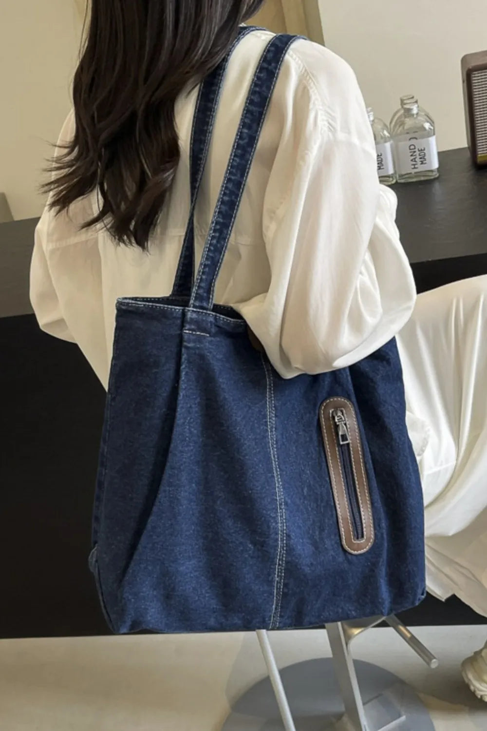 Bolso de mezclilla mediano