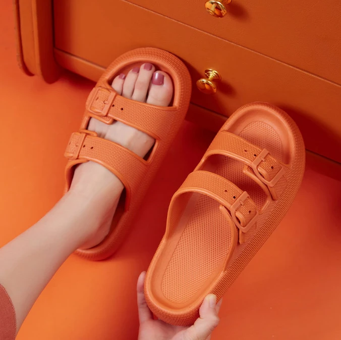 Thick soled slippers Summer home bathroom anti slip and fecal feeling Soft soled couple EVA slippers Male by eprolo