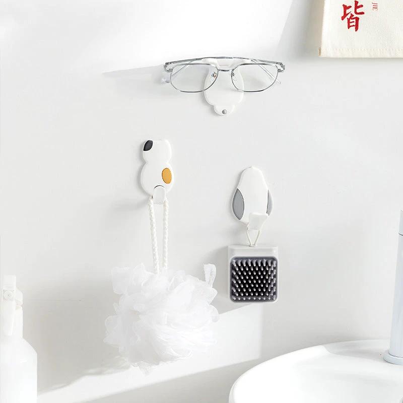 New Animal Hook Multi-Functional Punch-Free Wall Household Sticky Hook Kitchen Door Behind The Dormitory Without Trace Strong Hook by eprolo