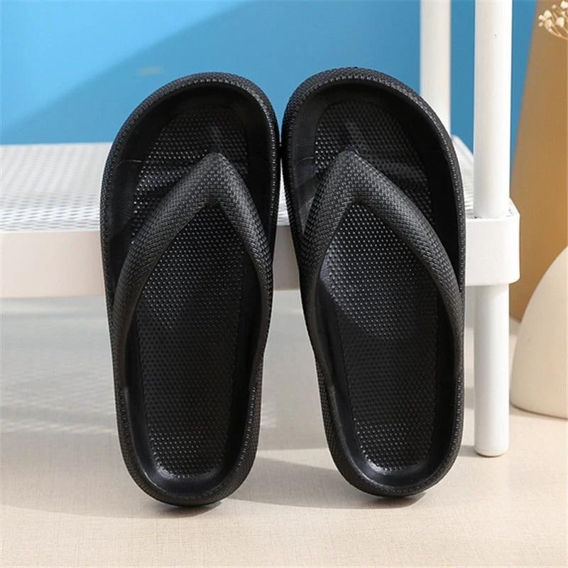 New style flip flops non-slip outdoor summer soft bottom bathroom couple outdoor sandals casual thick bottom sandals by eprolo