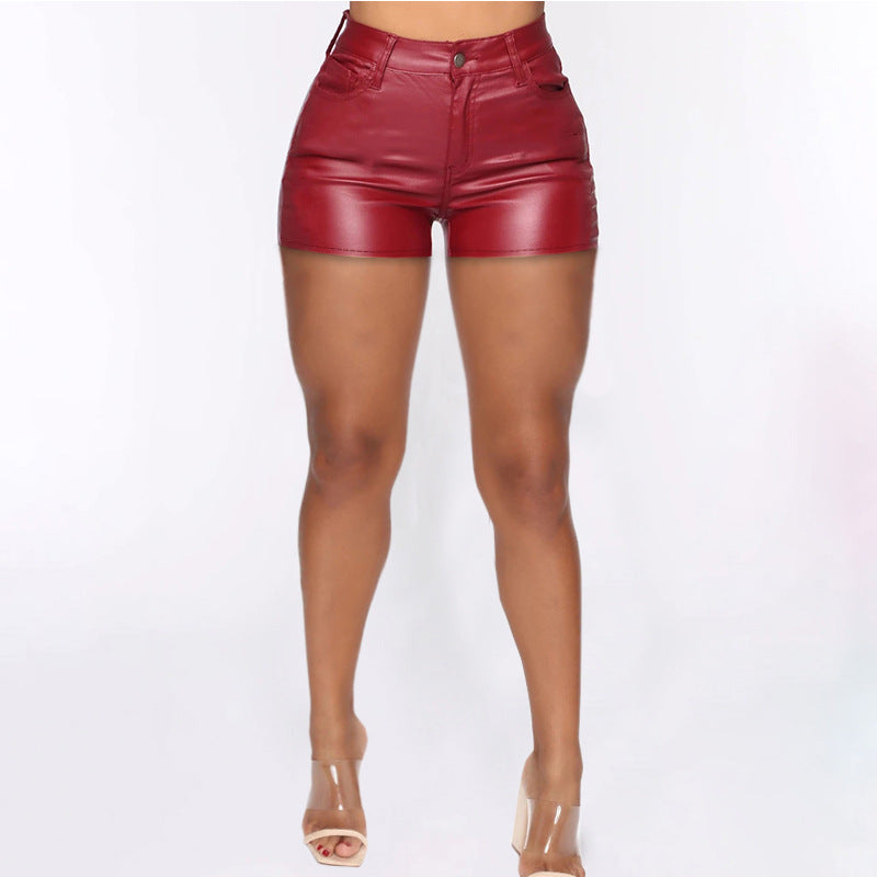 Large Size Women's Fashion High Waist Tight Shorts