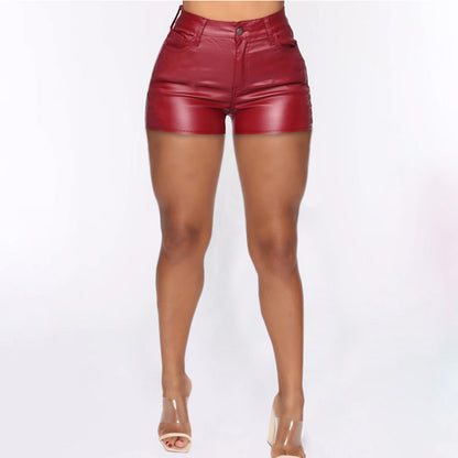 Shorts taille haute moulants de grande taille pour femmes