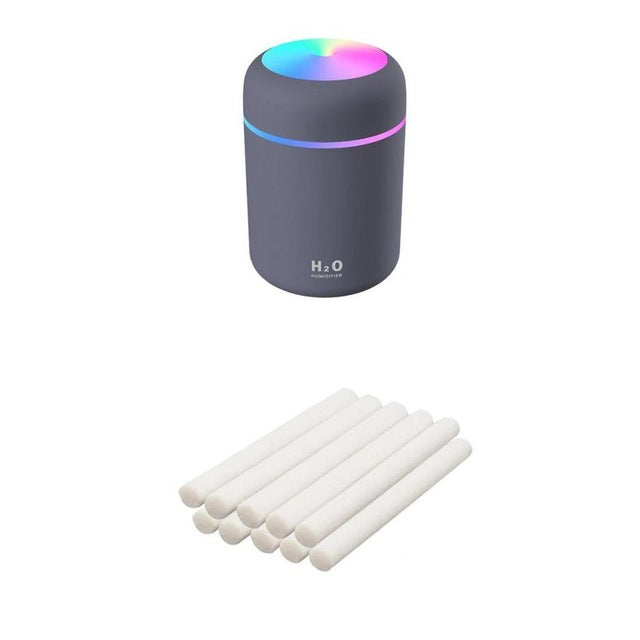 Atomizador de escritorio USB doméstico, mini, silencioso, para dormitorio, gran volumen de niebla