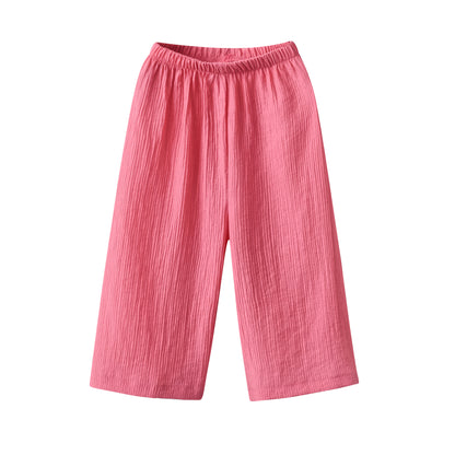 Pantalon large fille simple anti-moustique