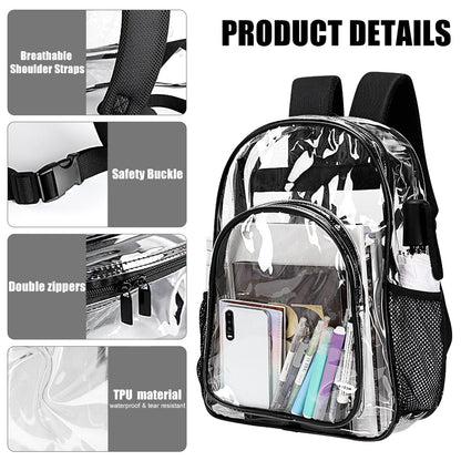 New Black body Transparent backpack