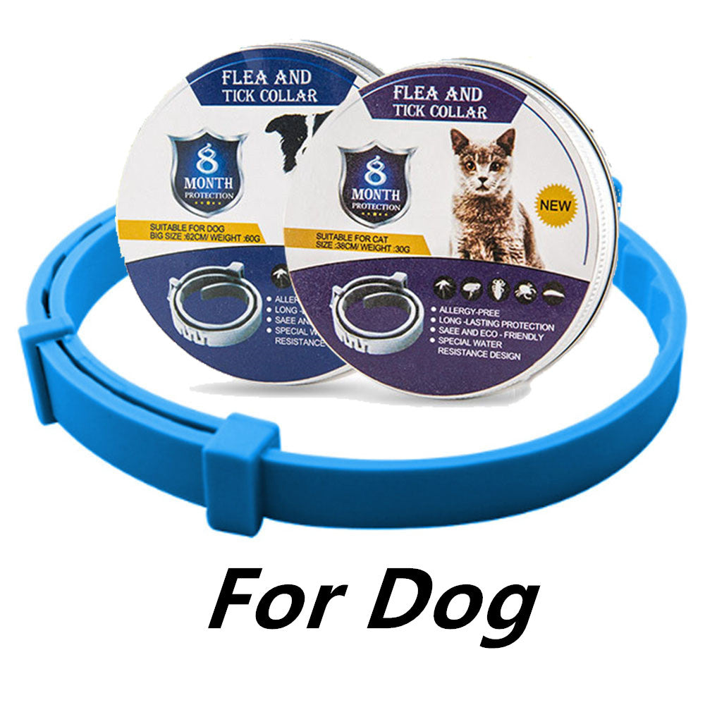 Collar antimosquitos para mascotas, ajustable, repelente de insectos para gatos y perros, suministros para mascotas
