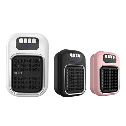 AdTec wall-mounted portable electric heater with remote control, white, black and pink 3-pack