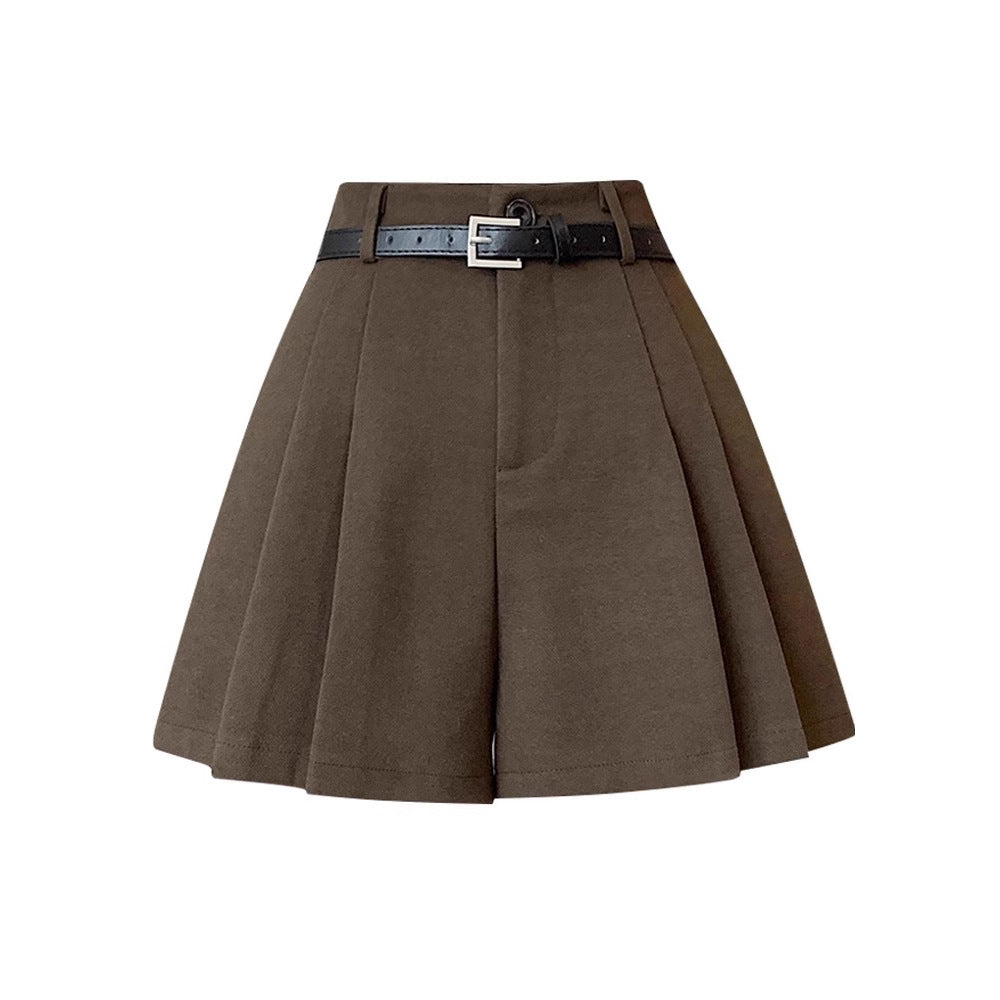 Pantalones de Lana de Mujer de Cintura Alta