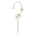 Nouvelles boucles d'oreilles françaises en zircon « hirondelle volante » pour femmes
