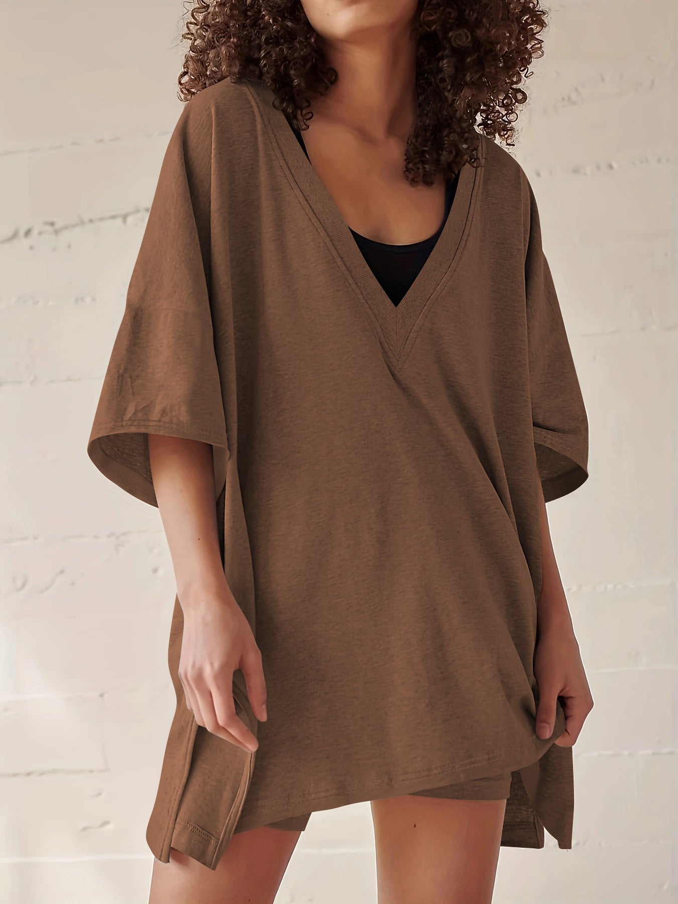 Ensemble deux pièces short et t-shirt décontracté pour femme