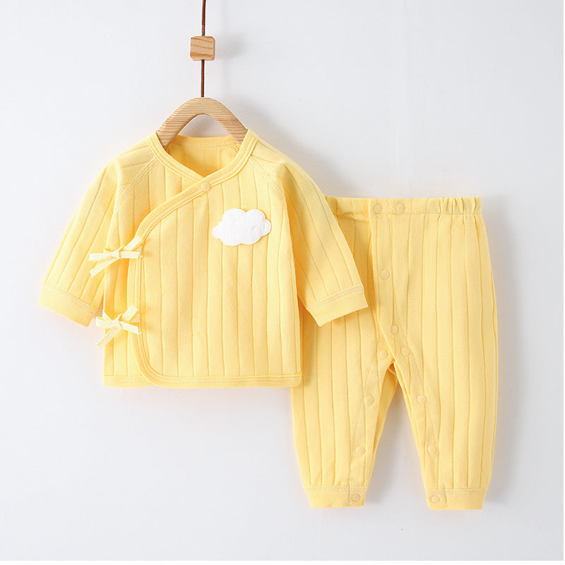 Vêtements de bébé nouveau-né en pur coton printemps, automne et hiver nouveau-né