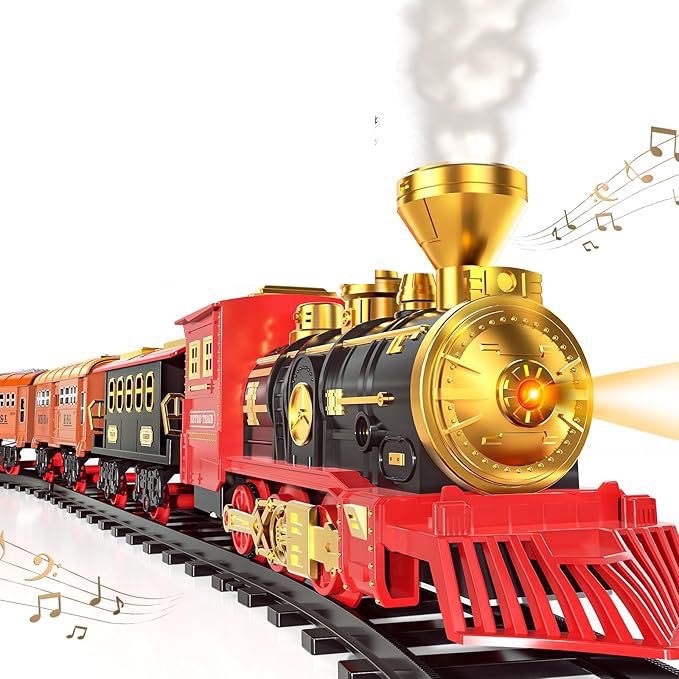 Train électrique de simulation Rétro Noël Train à vapeur