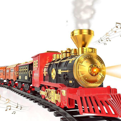 Train électrique de simulation Rétro Noël Train à vapeur