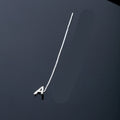 Bijoux fantaisie en argent sterling 925, boucles d'oreilles pendantes 26 lettres pour femmes, style minimaliste anglais classique, boucles d'oreilles étudiantes, cadeau de bijoux pour fête entre amis