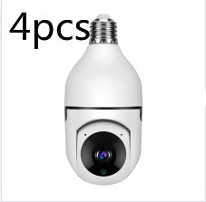 CÁMARA WIFI 1080P Bombilla Cámara 4X Zoom E27 Hogar 5GWiFi Alarma Monitor