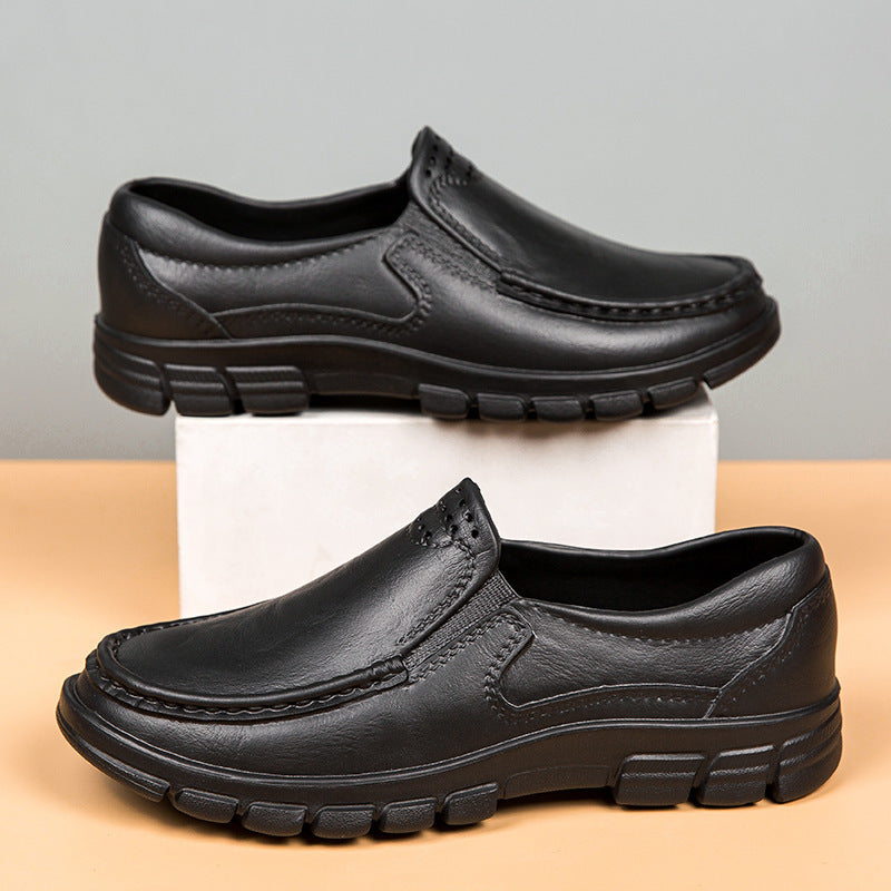 Chaussures en cuir décontractées légères pour hommes