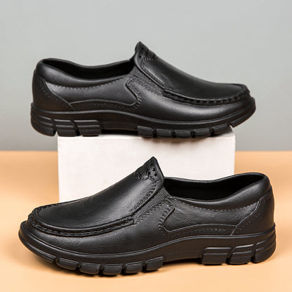 Chaussures en cuir décontractées légères pour hommes